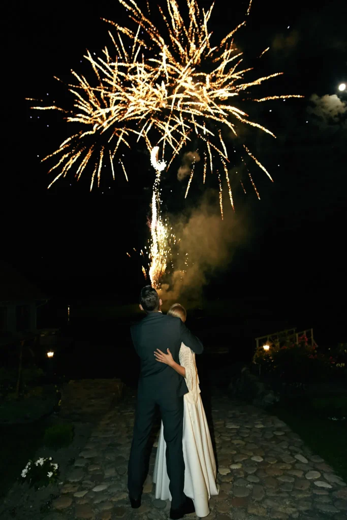 Vestuvių fotografas klaipedoje, fejerverkai vidurnaktį